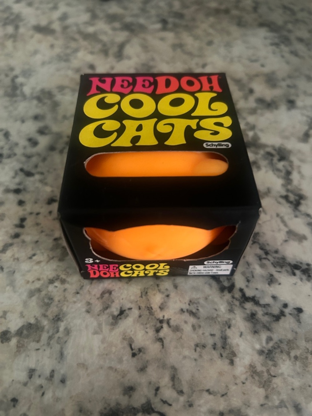 NeeDoh Cool Cats Orange Schylling Squishy Fidget Toy